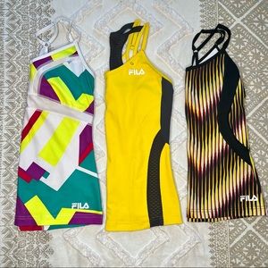 FILA RACERBACK WORK OUT TANK TOP LOT WITH ADJUSTABLE STRAPS